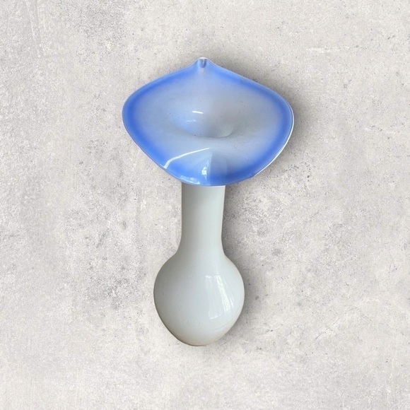 VINTAGE Jack In The Pulpit Cased Art Glass Vase - Picture 1 of 6